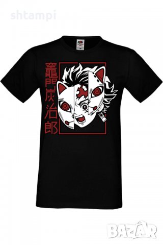 Мъжка тениска Demon Slayer Tanjiro Tonos,Анимация,игра,Празник,Повод,, снимка 2 - Тениски - 37936783