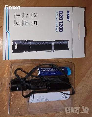Нов LED фенер XTAR B20 1200 (до 1200 лумена) - черен 