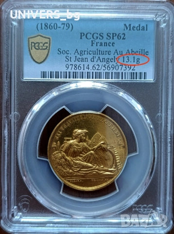 *Top Pop * Specimen medal PCGS SP 62, снимка 2 - Нумизматика и бонистика - 51782869