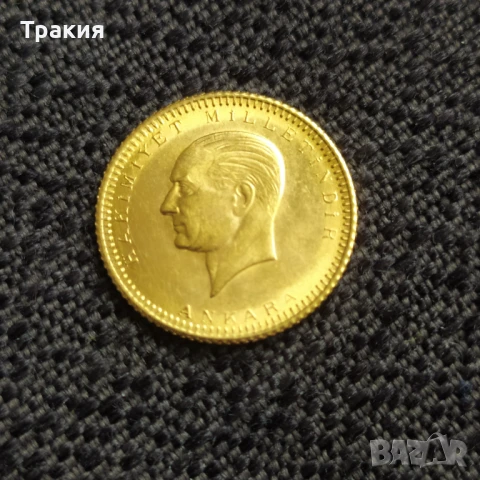 Златна турска монета , снимка 2 - Нумизматика и бонистика - 50818457