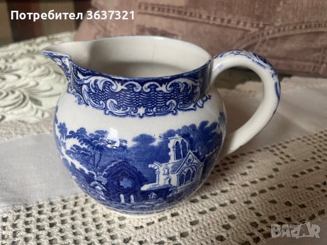 Над 100 годишни чиния и каничка /Синя магия за дълголетие, снимка 6 - Антикварни и старинни предмети - 44287339