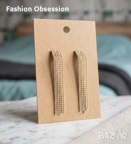 Стилни и модерни дамски обеци, снимка 3 - Обеци - 53970788