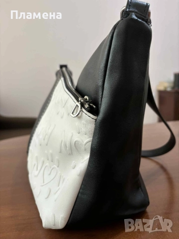 Черно бяла чанта desigual , снимка 3 - Чанти - 51946251