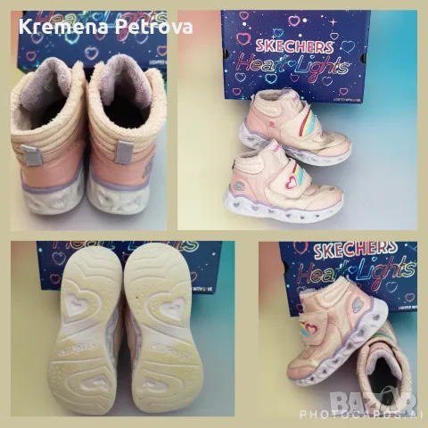 Сникърси Skechers Heart Lights Brilliant Rainbow, размер 32- Доставка до СПИДИ АВТОМАТ 2,14€