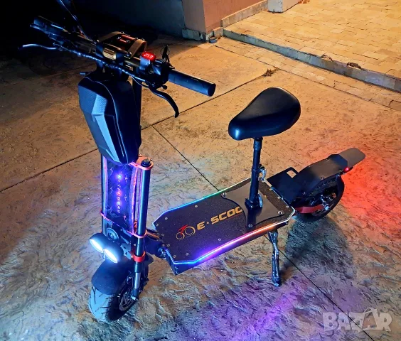 Голяма Електрически Скутер Тротинетка със Седалка, OBARTER X5 13" 8000W Хидравлични Спирачки 13 цола, снимка 10 - Друга електроника - 55853270
