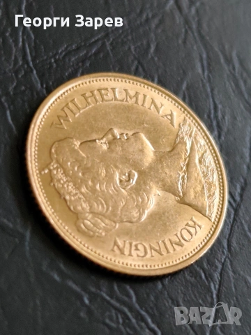 Златна монета,5 гулдена 1912 год, злато, тегло 3.36 гр, проба 900/1000, снимка 12 - Нумизматика и бонистика - 54210886