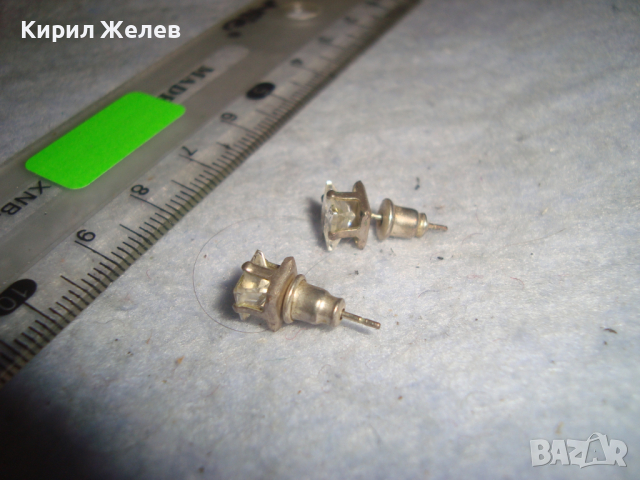 ПОСРЕБРЕНИ КЛАСИЧЕСКИ РЕТРО СТИЛ СКЪПОЦЕННИ ОБЕЧКИ с ПЛАНИНСКИ КРИСТАЛ 19369, снимка 3 - Обеци - 36541508