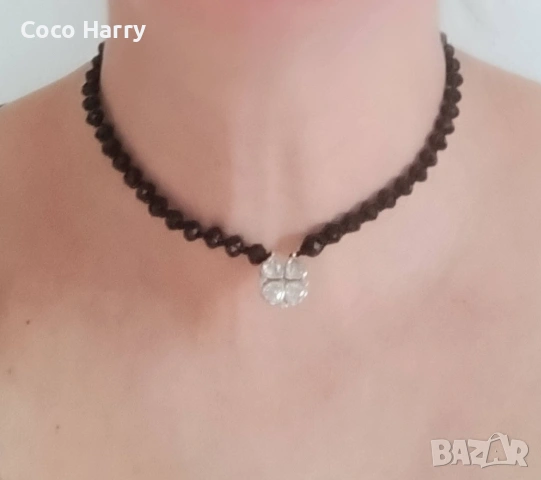 Комплект гривна и чокър,ръчно изработени