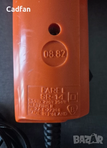 Ретро компактен сешоар FAREL SR-14 250W, снимка 2 - Антикварни и старинни предмети - 51812578