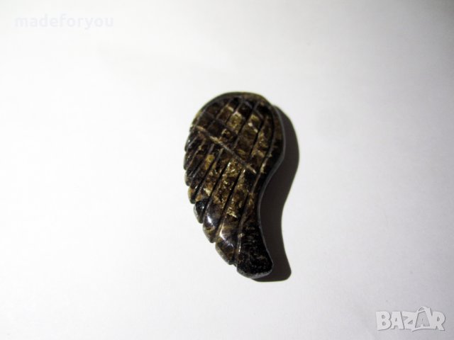 Бронзит Крило крилце медальон естествен  20.25 карата Индия, снимка 4 - Колиета, медальони, синджири - 35448108