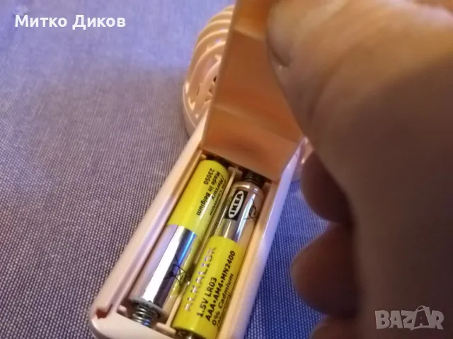 Джобен вентилатор с две батерии нов, снимка 4 - Други стоки за дома - 49680479