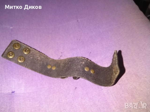 Верижка за ръка метал естествена кожа 240х38мм две позиции, снимка 4 - Други - 51835713