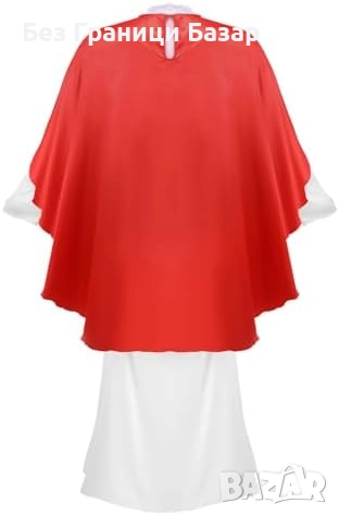 Нов Хелоуин Мъжки костюм Папа Римски карнавален комплект роба и плащ, снимка 2 - Други - 52132721