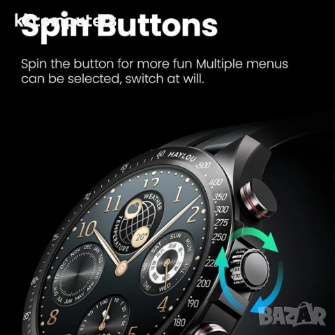 HAYLOU Solar Pro LS18 Смарт часовник- 1.43" AMOLED, Bluetooth повиквания и 100+ Спорт, 4/7 здравен м, снимка 6 - Смарт часовници - 52537027