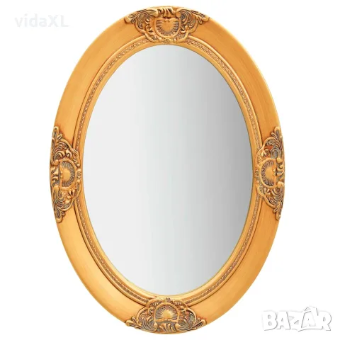 vidaXL Стенно огледало, бароков стил, 50x70 см, златисто
