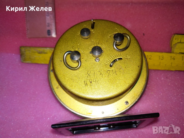 SLAVA MADE in USSR Стар КОЛЕКЦИОНЕРСКИ РУСКИ БУДИЛНИК МЕХАНИЧЕН НАСТОЛЕН ЧАСОВНИК СЛАВА СССР 43400, снимка 2 - Антикварни и старинни предмети - 44536265