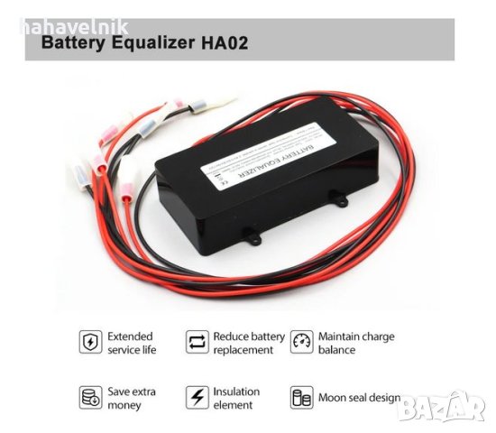 Балансьор HA02 Battery Equalizer 4 x 12V BMS за оловно-киселинна батерия