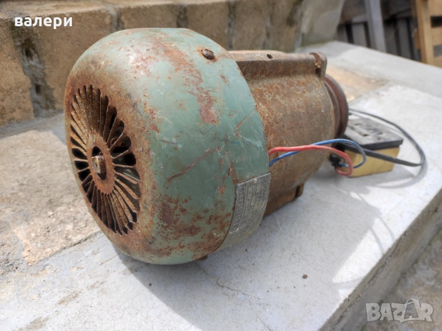 монофазен електромотор, работещ перфектно, снимка 2 - Електродвигатели - 52414195