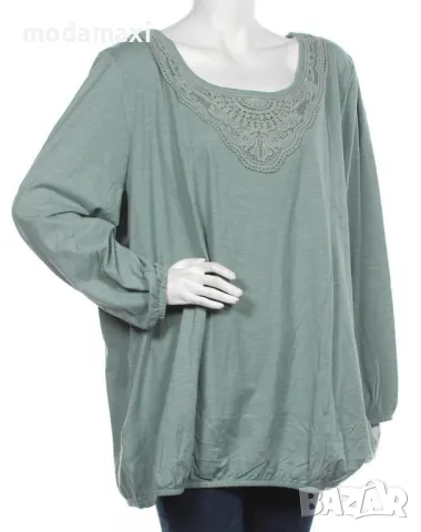 3XL и 5XL Нови блузи Sheego в млечно зелено, снимка 1