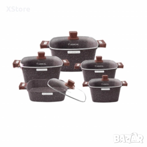 Гранитен комплект касероли от 10 части за кулинарни шедьоври Lexical – IMPERIAL FORGE SERIES