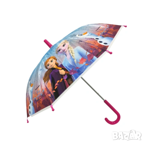 Детски ветроустойчив чадър Frozen, снимка 2 - Чадъри - 49857520