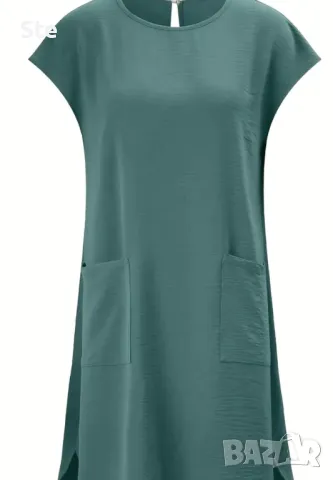 Лятна дамска рокля с кръгло деколте  15 лв., снимка 2 - Рокли - 50366930