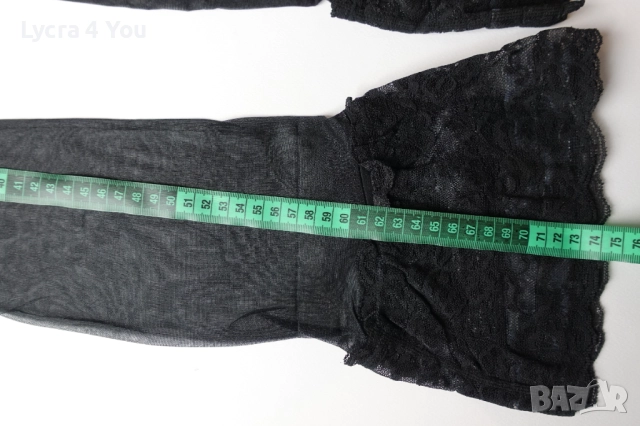 Glamour 20 den (38-40) нови черни луксозни силиконови чорапи с широка дантела, снимка 12 - Бельо - 52871096