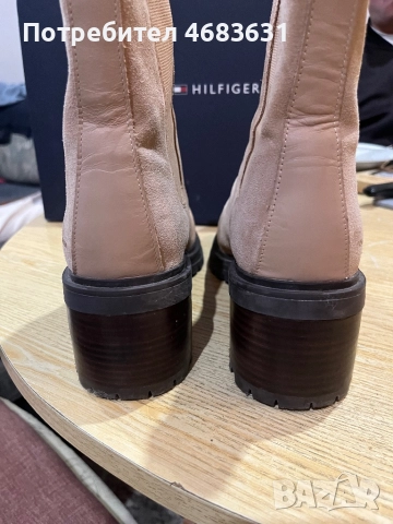 Дамски боти велурTOMMY HILFIGER, снимка 6 - Дамски боти - 52840550