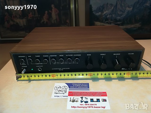 sony ta-70 stereo ampli-made in japan, снимка 2 - Ресийвъри, усилватели, смесителни пултове - 29100143