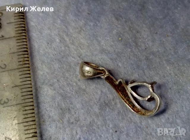 СТАР АЖУРЕН РЕТРО АРТ СРЕБЪРЕН ПЕНДАНТ СРЕБРО 925 с ГНЕЗДО За ВГРАЖДАНЕ на СКЪПОЦЕНЕН КАМЪК 48785, снимка 8 - Колиета, медальони, синджири - 48901572