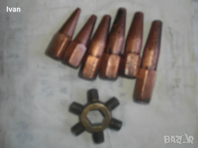 6 броя Оригинални немски контактни дюзи за оксиженна горелка газо-кислородно-ацетиленово заваряване, снимка 16 - Други инструменти - 47374913
