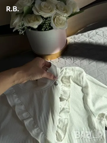 Lucy Fashion, бял пуловер, М размер, снимка 5 - Блузи с дълъг ръкав и пуловери - 47740463