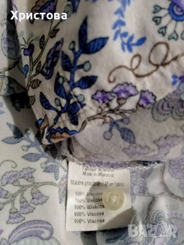 Цветна риза с кашмирена шарка, L, снимка 4 - Ризи - 36840733