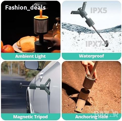 Нов Фенер за къмпинг фенерче пътуване риболов и захранваща банка 10000 mAh , снимка 5 - Къмпинг осветление - 42188179