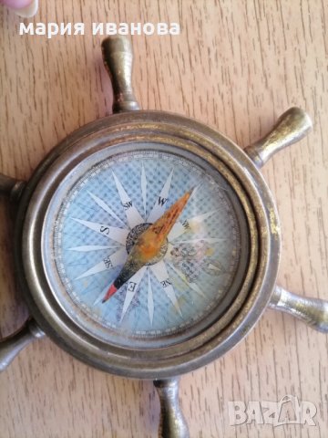 Стар американски изключително рядък компас от началото на 19 век, снимка 3 - Други ценни предмети - 42875325