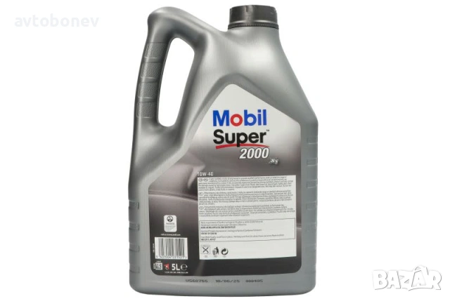 Двигателно масло MOBIL SUPER 2000 X1 - 10W40 - 5L, снимка 2 - Части - 53936418