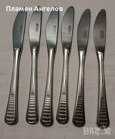 Ножове за хранене 6 броя. "Петко Денев" Габрово. , снимка 4 - Прибори за хранене, готвене и сервиране - 49537591