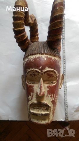 Стара Вуви маска шлем от Габон, снимка 2 - Антикварни и старинни предмети - 31609691