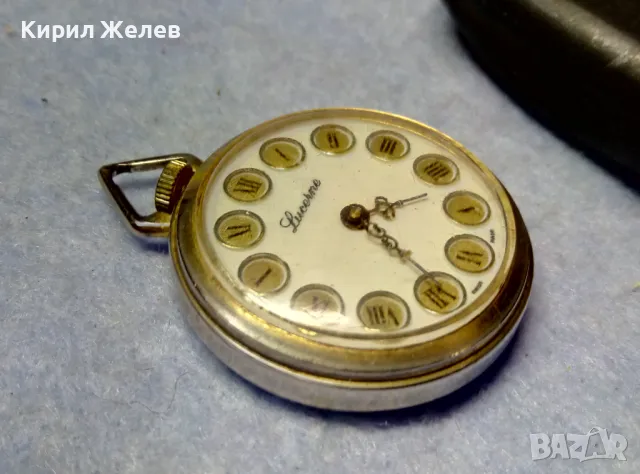 LUCERNE SWISS MADE Стар ОРНАМЕНТИРАН ЛЕКСОЗЕН ПОЗЛАТЕН ДЖОБЕН ЧАСОВНИК със СРЕБЪРЕН КАПАК 50136, снимка 6 - Антикварни и старинни предмети - 49487223