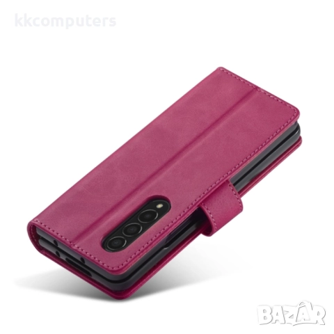 Samsung Galaxy Z Fold4 5G LC.IMEEKE Кожен Калъф и Протектор, снимка 10 - Калъфи, кейсове - 52807226