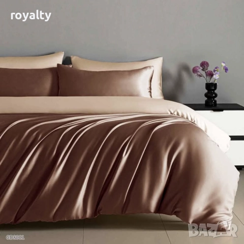 Луксозен комплект от висококачествен памучен сатен, снимка 2 - Спално бельо - 52182706