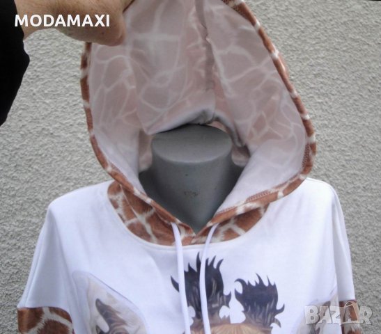 3XL Нов   суитшърт с жираф , снимка 3 - Суичъри - 35193215