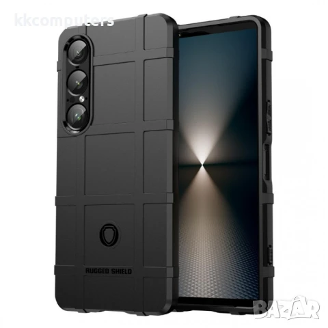 Sony Xperia 1 VII Удароустойчив Калъф Grid TPU и Протектор