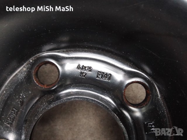 Лятна гума 5,5-6 мм грайфер Мишлен Michelin 195 / 65 / 15 и метална нова джанта 15 инча Опел Зафира, снимка 17 - Гуми и джанти - 42836673