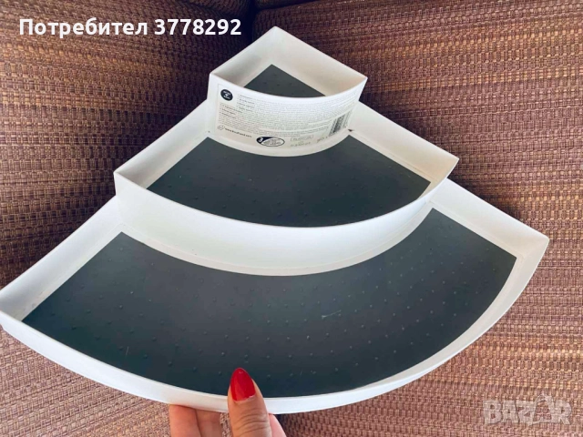 Органайзер 30х30х9см, на 3 нива, пластмасов, Нов, не е ползван., снимка 2 - Други - 51998194