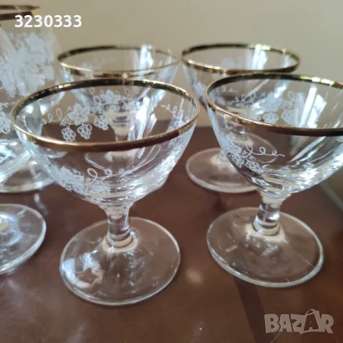 Кристален сервиз вино,ракия 19 бр., снимка 9 - Чаши - 47556415