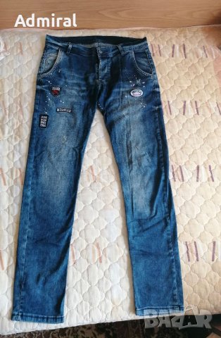 Мъжки стилни дънки с пръскана боя, снимка 7 - Дънки - 38296403