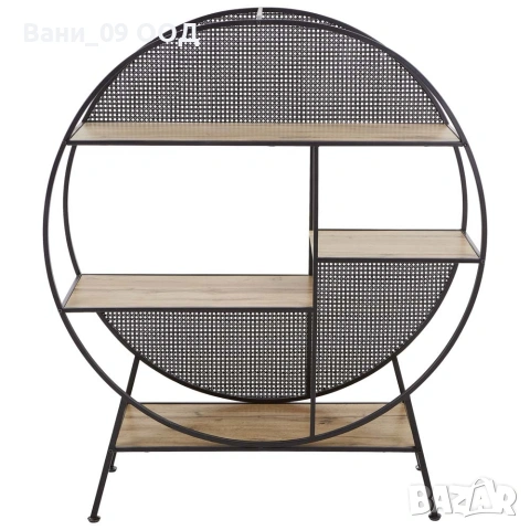 Голяма кръгла етажерка в индустриален стил , снимка 3 - Етажерки - 53229809