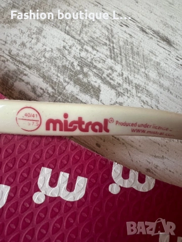 Mistral женски джапанки 40 / 41 номер в цикламен цвят с бяло лого 🩷, снимка 5 - Джапанки - 53120461