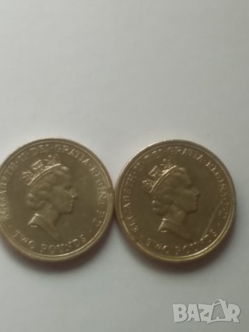 Първите възпоменателни монети на Елизабет II-2 паунда, снимка 2 - Нумизматика и бонистика - 42145890
